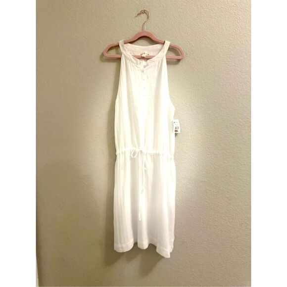 NWT Cloth & Stone Halter mini white dress Size XS - Picture 5 of 7